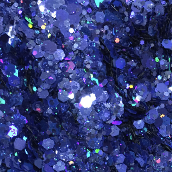 DEEP OCEAN BLUE Chunky Mix Holographic Glitter (20g)