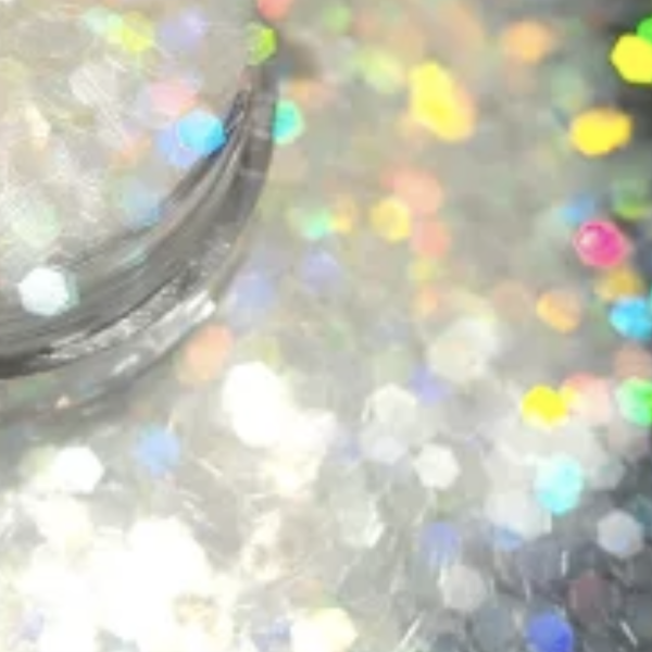 snow jelly holographic chunky glitter mix